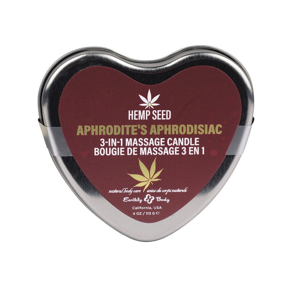 Earthly Body Hemp Seed 3n1 Valentines Day Candles-Aphrodite's 4oz